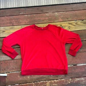 Secret Treasures Velour Red PJ Pajama Top